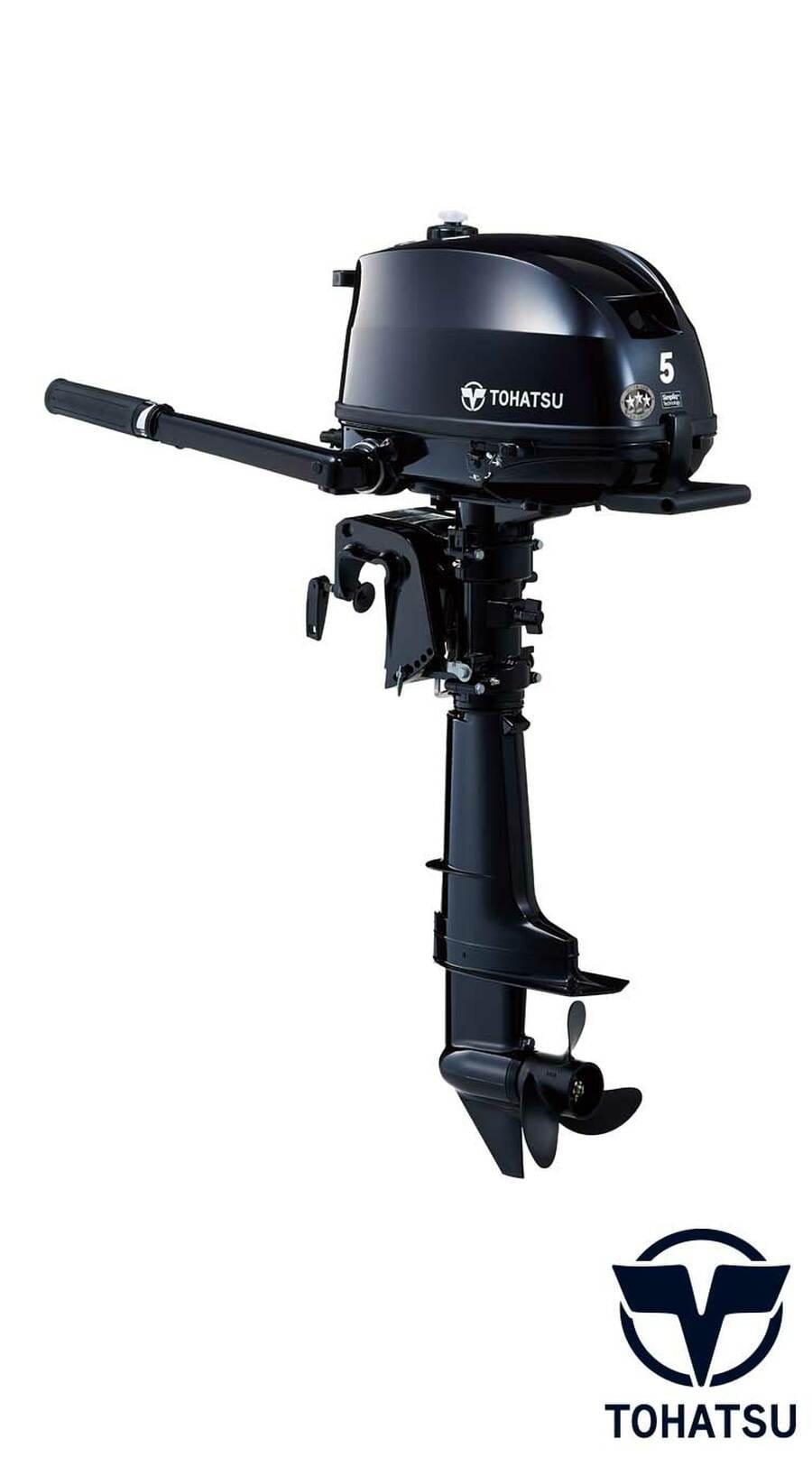 Tohatsu 5HP MFS5DS Outboard Motor 1 Tohatsu 5HP MFS5DS Outboard Motor
