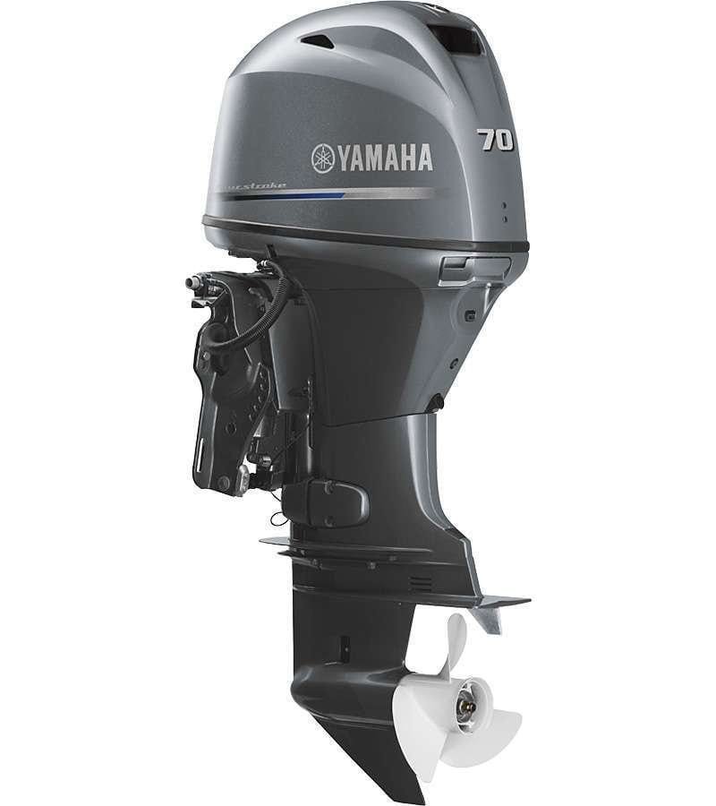 Early 90s Yamaha 70 HP 3 Cylinder Carbureted 2 Stroke 20" (Long Shaft) Outboard Motor. 1 Early 90s Yamaha 70 HP 3 Cylinder Carbureted 2 Stroke 20" (Long Shaft) Outboard Motor.