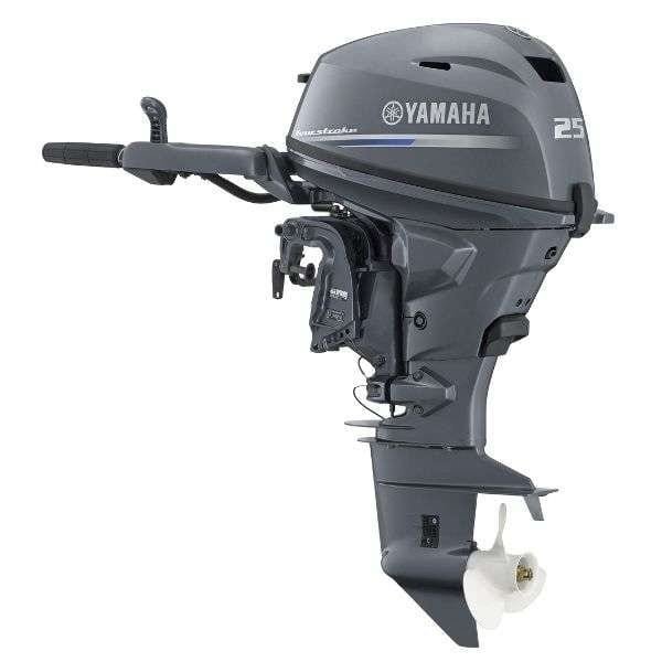 2005 Yamaha 25 HP 2 Cylinder 4 Stroke 15" Tiller Outboard Motor 1 2005 Yamaha 25 HP 2 Cylinder 4 Stroke 15" Tiller Outboard Motor